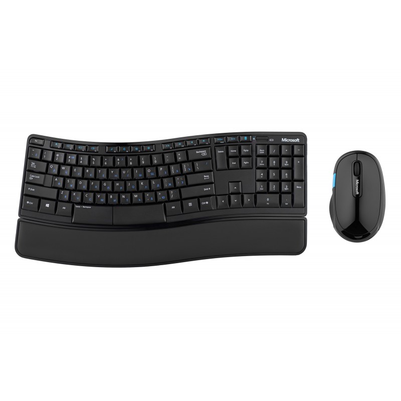 Microsoft Комплект Comfort Desktop Sculp 104key, WL, EN/UKR/RU, Чорний