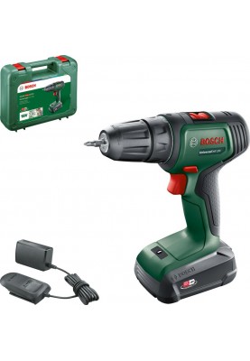 Bosch Шурупокрут-дриль акумуляторний UniversalDrill 18V 18В 1х1.5А·год 20Нм 0-440·0-1450об·хв кейс ЗП 1.3кг