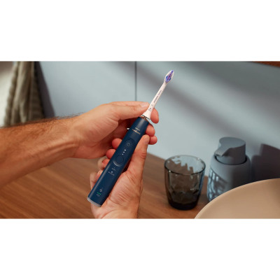 Philips Щітка зубна електр., Sonicare 6100 Series, 62т. колив/хв, насадок-1, футляр, синій