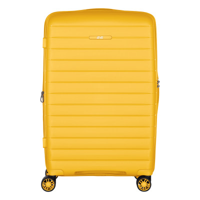 2E Валіза, Aero, поліпропілен, середня, 63/78 л, TSA, 4 колеса, EXP, янтарно-жовтий