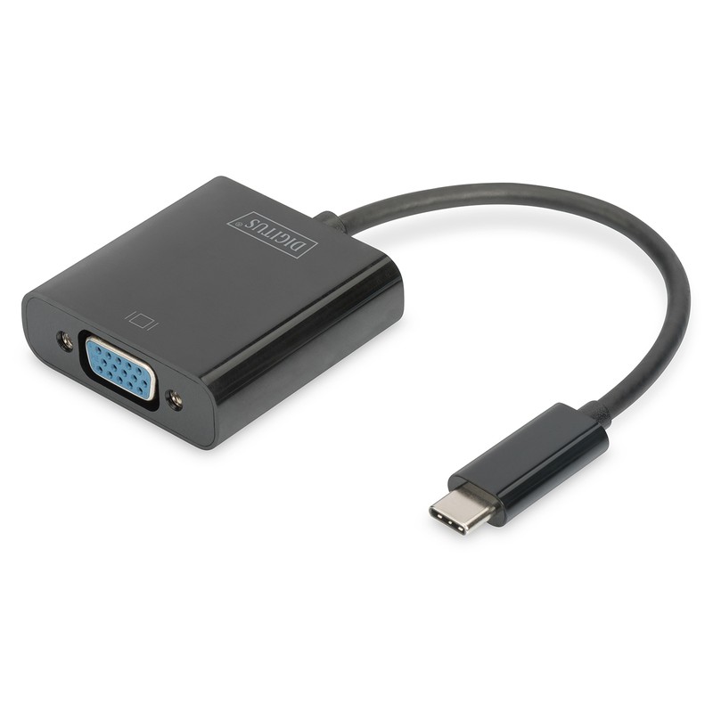 Digitus Адаптер USB-C - VGA Full HD, M/F, 0.15 m