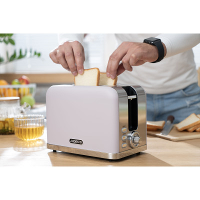 ARDESTO Тостер T-F500L, 800Вт, метал, 2 слоти, ліловий+сріблястий