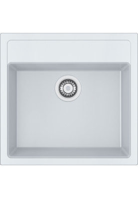Franke Мийка кухонная Sirius тектонайт, прямокут., без крил, 560х530х200мм, чаша - 1, врізна, білий