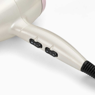 BaByliss Фен Stardust Shimmer, 2000Вт, 3 режими, іонізація, хол. обдув, 1 насадка, білий BaByliss Фен Stardust Shimmer, 2000Вт, 3 режими, іонізація, хол. обдув, 1 насадка, білий