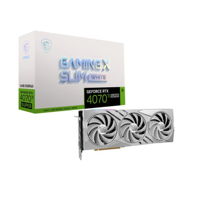 MSI Відеокарта GeForce RTX 4070 Ti SUPER 16GB GDDR6X GAMING X SLIM WHITE