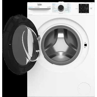 Beko Пральна машина фронтальна, 8кг, 1000, A, 55см, дисплей, інвертор, пара, білий Beko Пральна машина фронтальна, 8кг, 1000, A, 55см, дисплей, інвертор, пара, білий