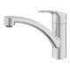 Grohe Змішувач для кухні Via, довж.виливу - 227мм, поворотний, 1важіль, супер сталь
