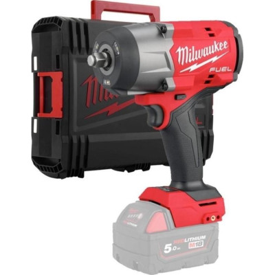 Milwaukee Гайковерт ударний аккумуляторний Milwaukee M18 FHIW2F12-0X 18В 1491Нм 0-2000об/хв 1/2" кейс 3.4кг без АКБ та ЗП