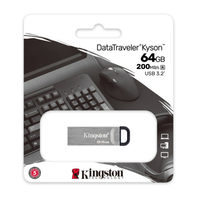 Kingston Накопичувач 64GB USB 3.2 Gen1 DT Kyson