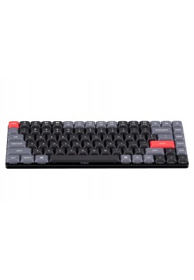 Keychron Клавіатура механічна K3 PRO 84Key, Gateron Red, BT/USB-A, Low Profile, QMK, EN/UKR, White LED, Чорний