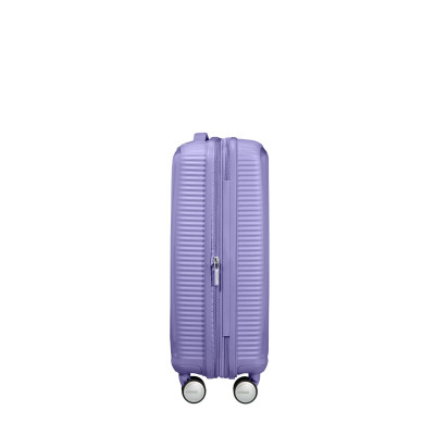 American Tourister Валіза American Tourister, Soundbox, поліпропілен, мала, 55см, 35.5/41л, TSA, 4 колеса, EXP, лавандовий American Tourister Валіза American Tourister, Soundbox, поліпропілен, мала, 55см, 35.5/41л, TSA, 4 колеса, EXP, лавандовий