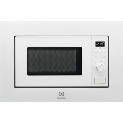 Electrolux Мікрохвильова піч вбудована, 17л, електрон. керування, 700Вт, дисплей, білий