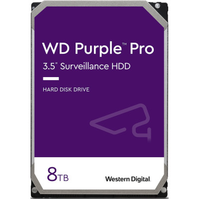 WD Жорсткий диск 3.5" SATA 3.0 8TB 7200 256MB Purple Pro Surveillance