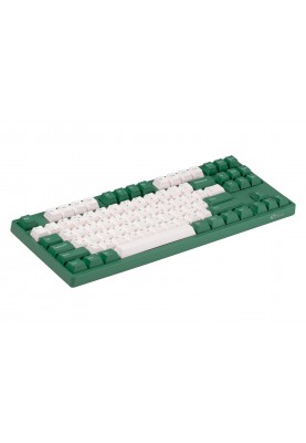 Akko Клавіатура механічна 3087 Matcha Red Bean 87Key, Cherry MX Red, USB-A, EN/UKR, No LED, Зелений