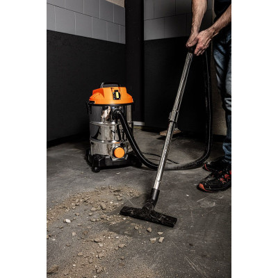 Neo Tools Пилосос професійний, 1400Вт, 18 кПа, контейнер 30л, HEPA, колеса, 5.92кг