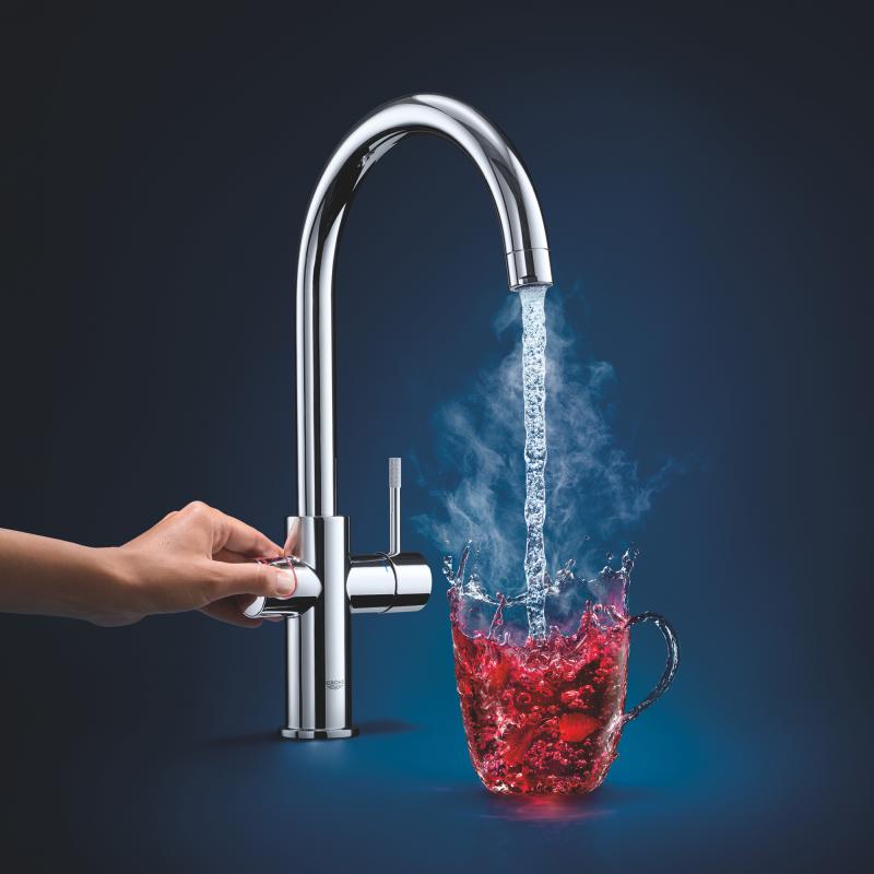Grohe Комплект змішувача для кухні Red Duo і бойлерна система M розміру