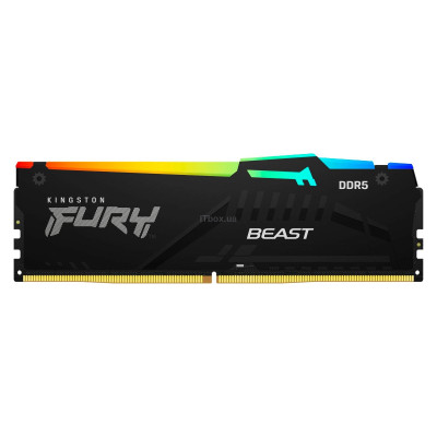 Kingston Пам'ять ПК DDR5 32GB 5600 FURY Beast RGB EXPO Kingston Пам'ять ПК DDR5 32GB 5600 FURY Beast RGB EXPO