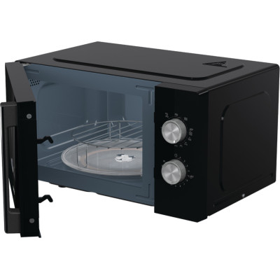 Gorenje Мікрохвільова піч, 20л, хутро. кер., 800Вт, гриль, чорний