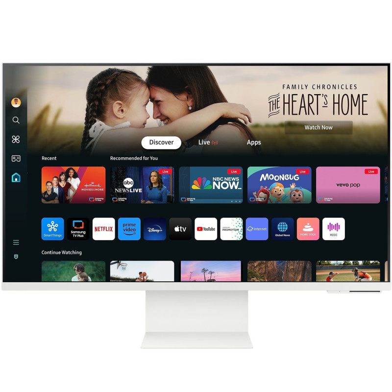 Samsung Монітор 32"Smart M8 S32BM801 HDMI, USB, Bluetooth, MM, Cam, VA, 3840x2160, 4ms