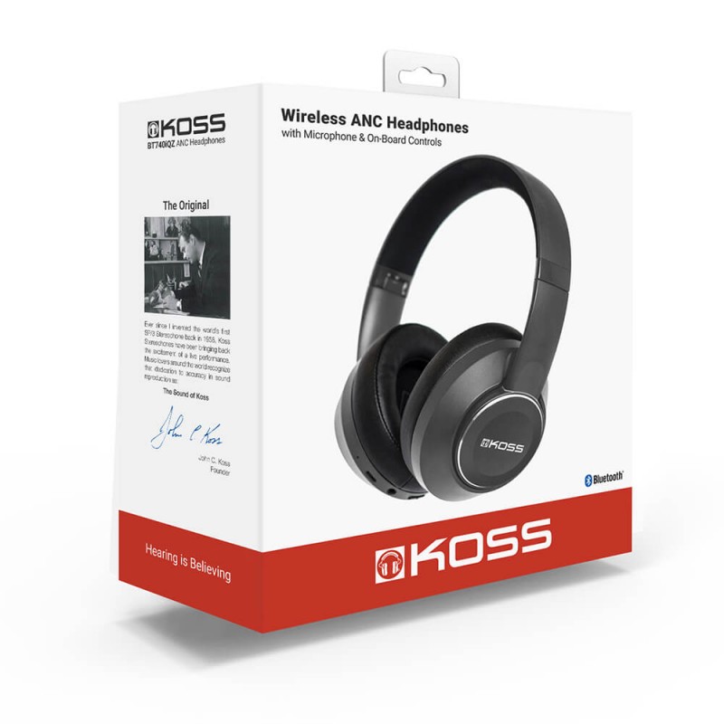 Koss BT740iQZ Over-Ear Wireless ANC Mic