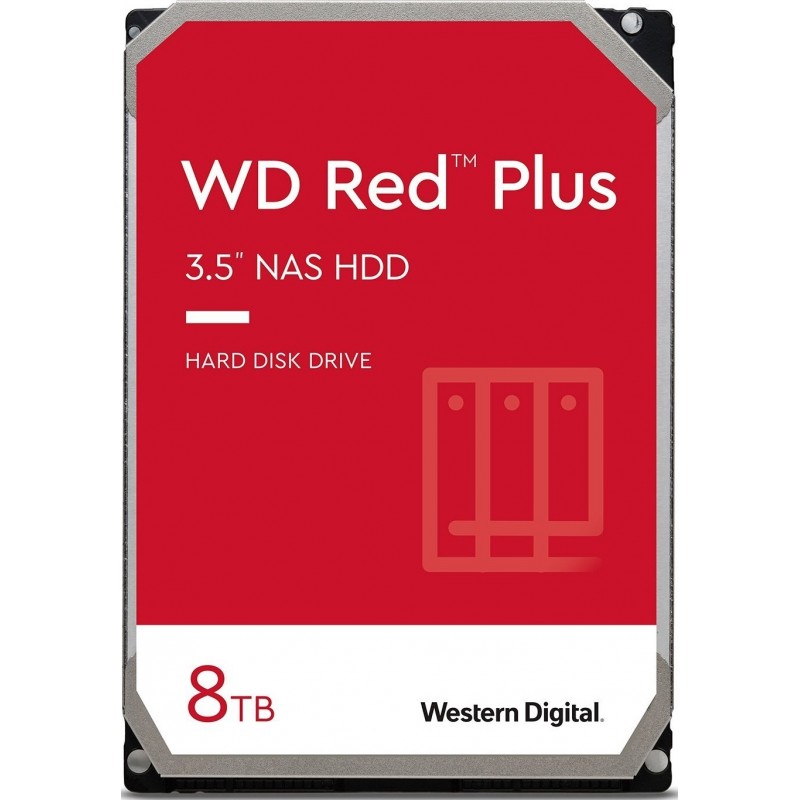 WD Жорсткий диск 8TB 3.5" 5640 128MB SATA Red Plus NAS