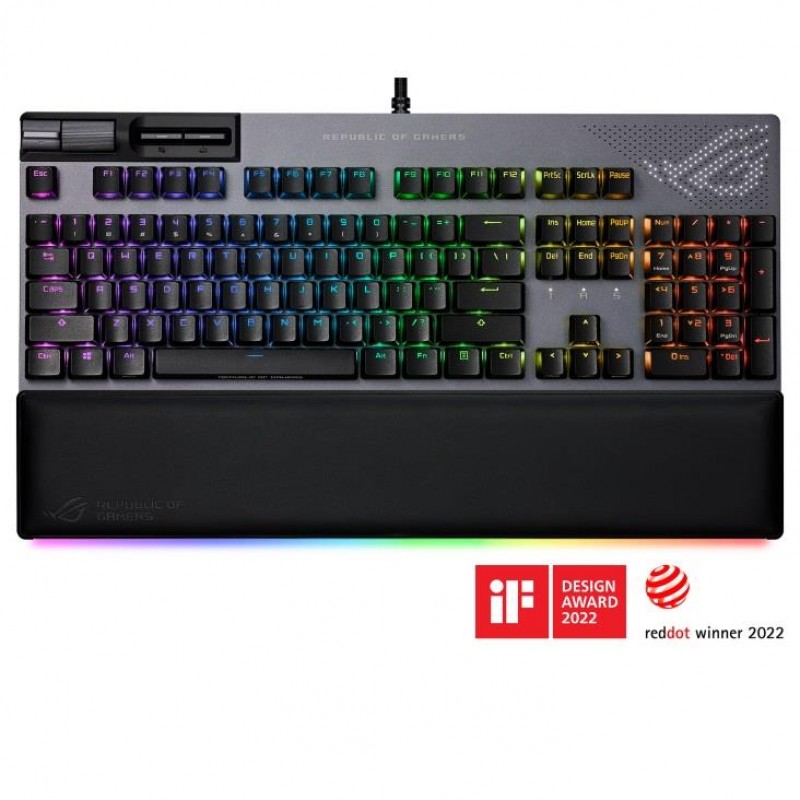 ASUS Клавіатура ROG Strix Flare II Animate RGB 113key NX Red USB EN Black