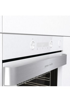 Gorenje Духова шафа електрична, 77л, A+, пара, дисплей, білий