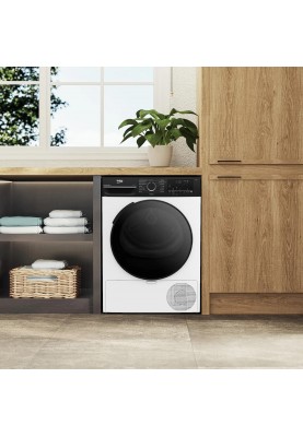 Beko Сушильна машина тепловий насос, 8кг, A++, 60см, дисплей, підсвітка барабану, пар, білий