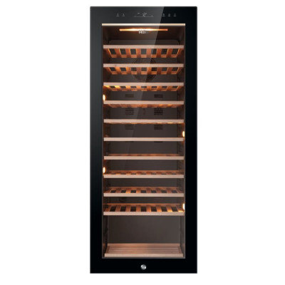 Haier Холодильник для вина, 127x49.7х58, холод.відд.-198л, зон - 1, бут-84, ST, дисплей, чорний