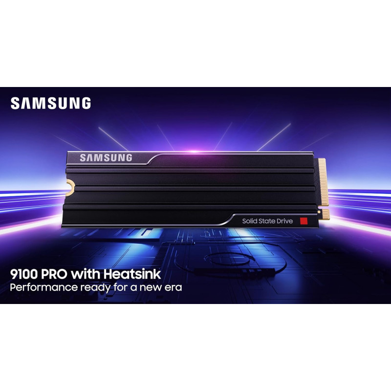 Samsung Накопичувач SSD Samsung M.2 1TB PCIe 5.0 9100PRO+ радіатор