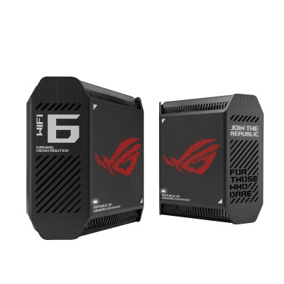 ASUS Маршрутизатор ROG Rapture GT6 2PK black AX10000 3xGE LAN 1x2.5GE WAN 1xUSB 3.2g1 WPA3 OFDMA MESH