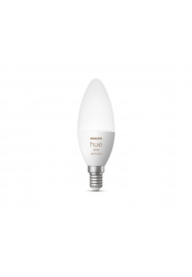 Philips Hue Лампа розумна E14, 5.3W(40Вт), 2000K-6500K, RGB, ZigBee, Bluetooth, димування