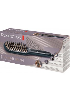 Remington Щітка-випрямляч Straight Brush, 62Вт, темп.режимів-3, 150-230С, іонізація, кераміка, сірий