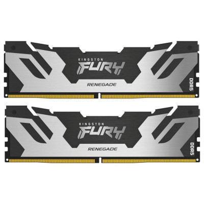 Kingston Пам'ять ПК DDR5 32GB KIT (16GBx2) 7200 FURY Renegade XMP Срібний