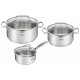 Tefal Набір посуду DUETTO+, 6предметів, нержавіюча сталь, скло