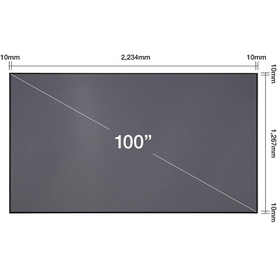 Epson Екран фіксований Epson ELPSC35 16:9, 100", 2.21x1.25 м, ALR Epson Екран фіксований Epson ELPSC35 16:9, 100", 2.21x1.25 м, ALR