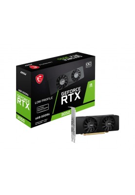 MSI Відеокарта GeForce RTX 3050 6GB GDDR6 LP OC