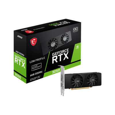 MSI Відеокарта GeForce RTX 3050 6GB GDDR6 LP OC