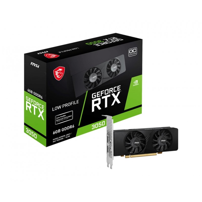 MSI Відеокарта GeForce RTX 3050 6GB GDDR6 LP OC