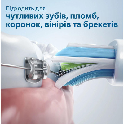 Philips Щітка зубна електр., ProtectiveClean 5100, 62т. колив/хв, насадок-2, футляр, білий