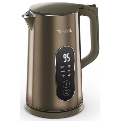 Tefal Електрочайник Selection 1.7л, з подвійними стінками, 6 темп.реж, підтримка температури, сенc. управління, бронзовий