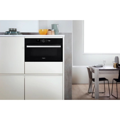 Whirlpool Мікрохвильова піч вбудована, 31л, електронне упр., 1000Вт, гриль, дисплей, чорний
