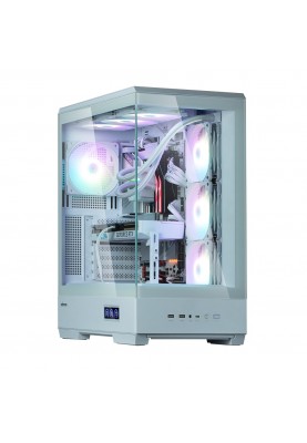 Zalman Корпус P50 DS без БР, 2xUSB3.0, 1xUSBType-C, 4x120мм ARGB, VGA 435мм, LCS ready, TG Side Panel, ATX, білий