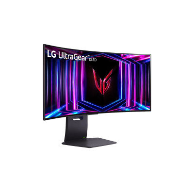 LG Монітор 34" 34GS95QE-B 2xHDMI, DP, USB, Audio, OLED, 3440x1440, 240Hz, 0.03ms, DCI-P3 98.5%, G-SYNC, FreeSync, AdaptiveSync, HAS, DisplayHDR True Black 400