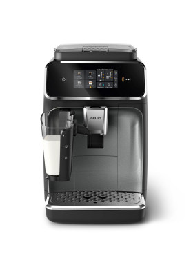 Philips Кавомашина Series 2300 LatteGo, 1.8л, зерно+мелена, автомат.капуч, дисплей, авторецептів -4, чорний