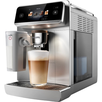 Philips Кавомашина Philips Series 8000 Cafe Aromis, 1.9л, зерно+мелена, автомат.капуч, дисплей, авторецептів -54, срібний Philips Кавомашина Philips Series 8000 Cafe Aromis, 1.9л, зерно+мелена, автомат.капуч, дисплей, авторецептів -54, срібний