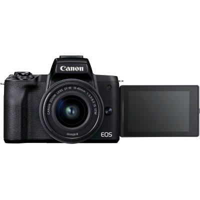Canon Цифрова фотокамера  EOS M50 Mk2 + 15-45 IS STM Lifestream Kit Black