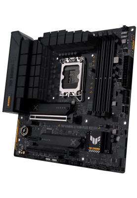 ASUS Материнcька плата TUF GAMING B760M-PLUS WIFI D4 s1700 B760 4xDDR4 M.2 HDMI DP Wi-Fi BT mATX