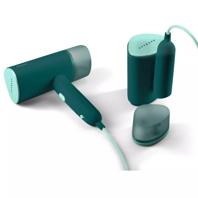 Philips Відпарювач компактний Series 3000, 1000Вт, 120мл, паровий удар -20гр, нерж. сталь, аквамарін