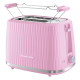 Russell Hobbs Тостер Eden 800Вт, пластик, підігрів, розморожування, малиновий